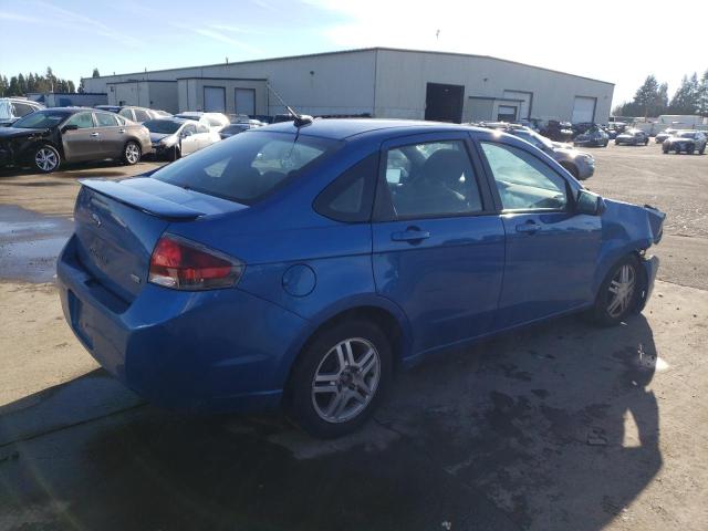 1FAHP3GN3AW263265 - 2010 FORD FOCUS SES BLUE photo 3