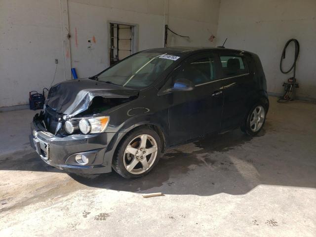 1G1JE6SB3F4151691 - 2015 CHEVROLET SONIC LTZ BLACK photo 1