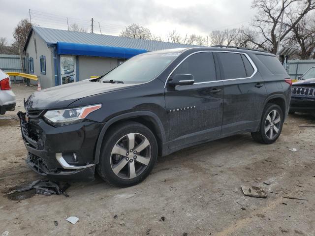 1GNEVHKW1KJ291586 - 2019 CHEVROLET TRAVERSE LT BLACK photo 1