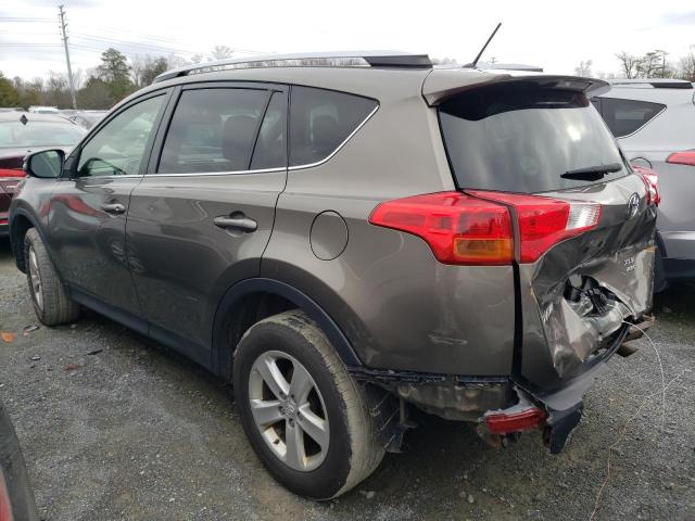 JTMRFREV4D5010909 - 2013 TOYOTA RAV4 XLE BEIGE photo 2