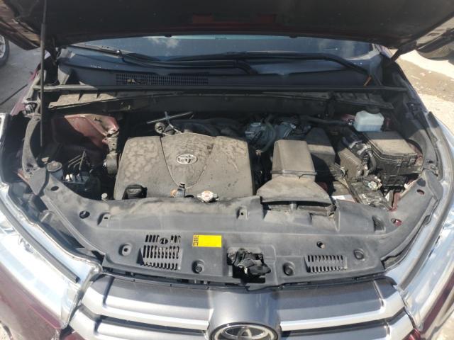 5TDJZRFH9KS987340 - 2019 TOYOTA HIGHLANDER SE BURGUNDY photo 12