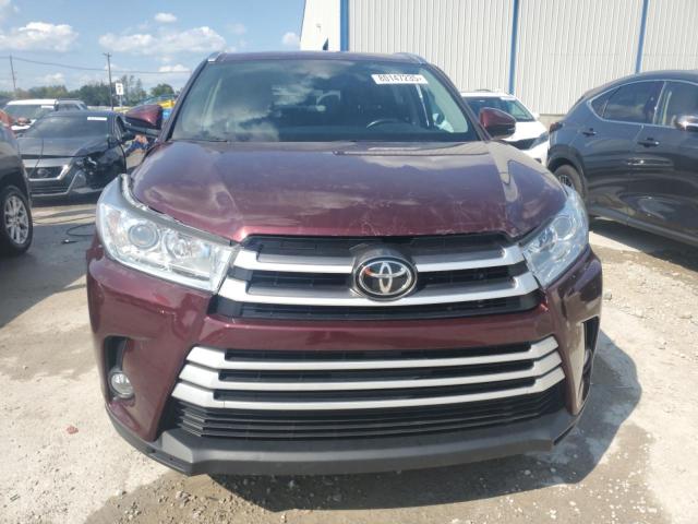 5TDJZRFH9KS987340 - 2019 TOYOTA HIGHLANDER SE BURGUNDY photo 5