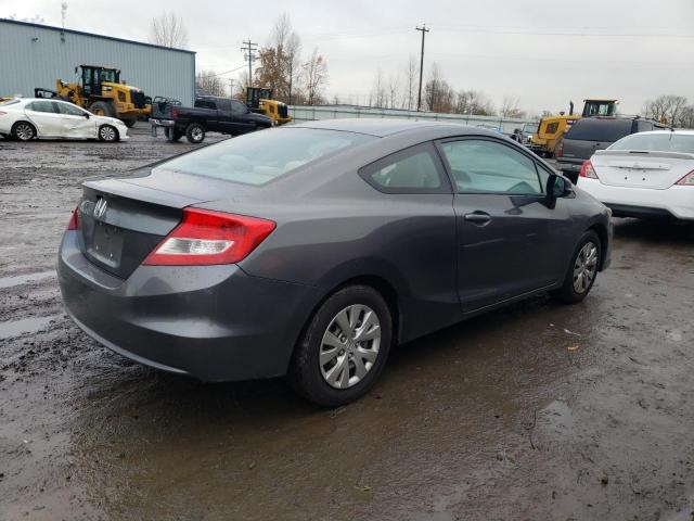 2HGFG3B56CH555617 - 2012 HONDA CIVIC LX CHARCOAL photo 3