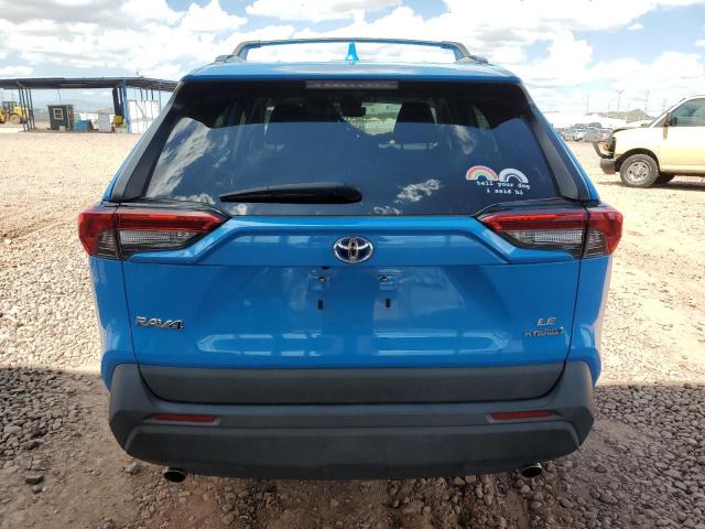 4T3LWRFV1MU018611 - 2021 TOYOTA RAV4 LE BLUE photo 6