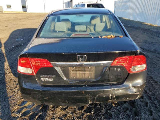 19XFA16509E050353 - 2009 HONDA CIVIC LX BLACK photo 6