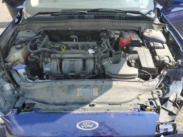 3FA6P0H76ER241193 - 2014 FORD FUSION SE BLUE photo 11
