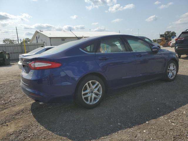 3FA6P0H76ER241193 - 2014 FORD FUSION SE BLUE photo 3