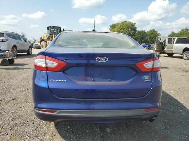 3FA6P0H76ER241193 - 2014 FORD FUSION SE BLUE photo 6