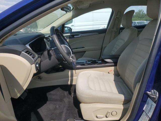 3FA6P0H76ER241193 - 2014 FORD FUSION SE BLUE photo 7