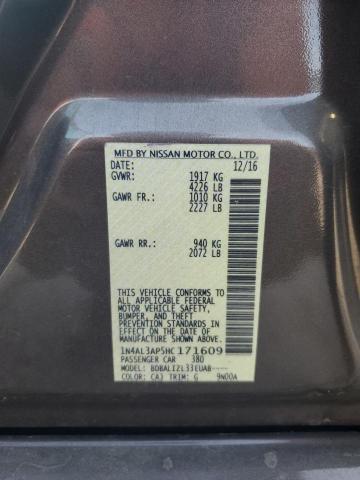 1N4AL3AP5HC171609 - 2017 NISSAN ALTIMA 2.5 GRAY photo 13