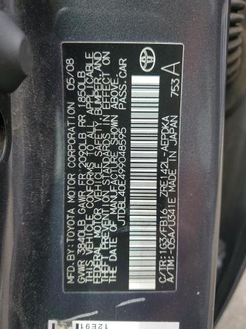 JTDBL40E499048595 - 2009 TOYOTA COROLLA BASE Boz foto 12