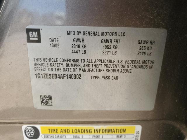 1G1ZE5EB4AF140902 - 2010 CHEVROLET MALIBU LTZ GRAY photo 12