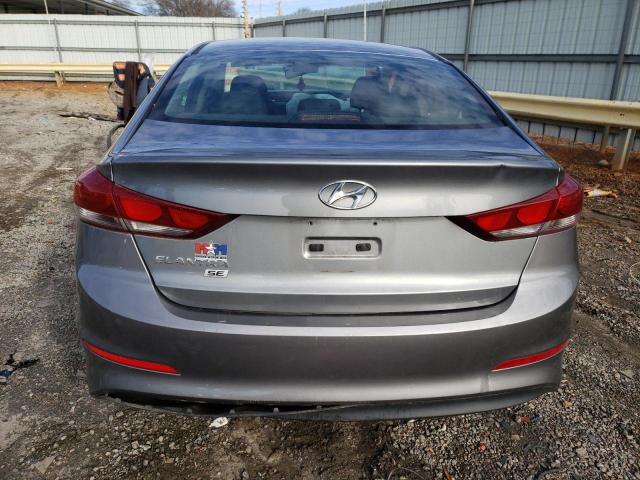 KMHD74LF5JU596362 - 2018 HYUNDAI ELANTRA SE GRAY photo 6