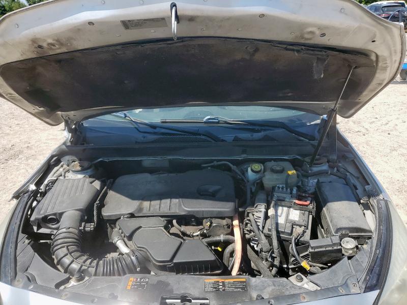 1G11D5SRXDF156821 - 2013 CHEVROLET MALIBU 1LT ვერცხლისფერი ფოტო 11