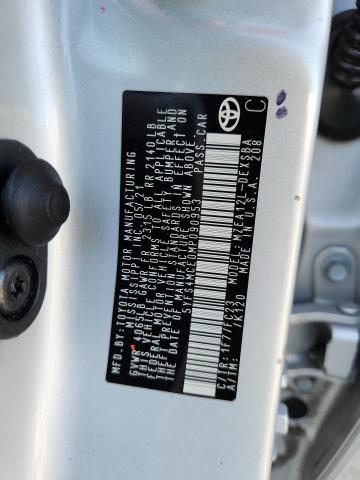 5YFS4MCE0MP090953 - 2021 TOYOTA COROLLA SE 银色 照片 12