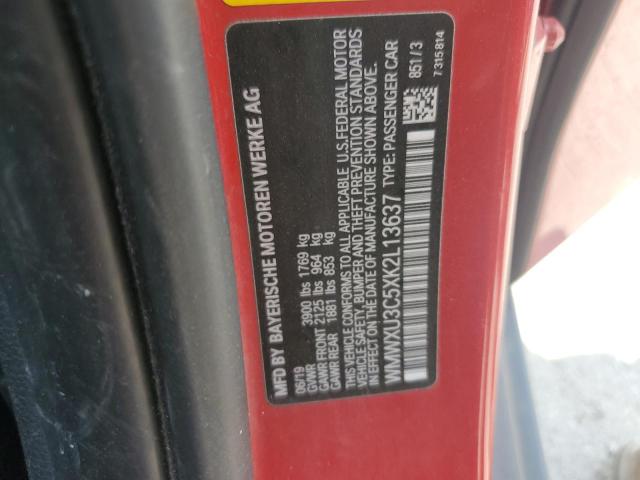 WMWXU3C5XK2L13637 - 2019 MINI COOPER S Rot Foto 12