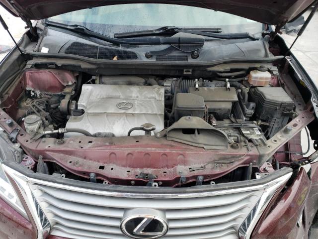 JTJZK1BA9E2011603 - 2014 LEXUS RX 350 BURGUNDY photo 12