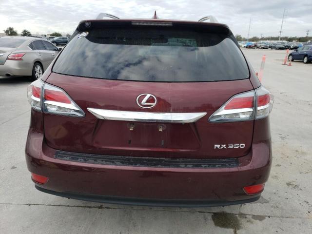 JTJZK1BA9E2011603 - 2014 LEXUS RX 350 BURGUNDY photo 6