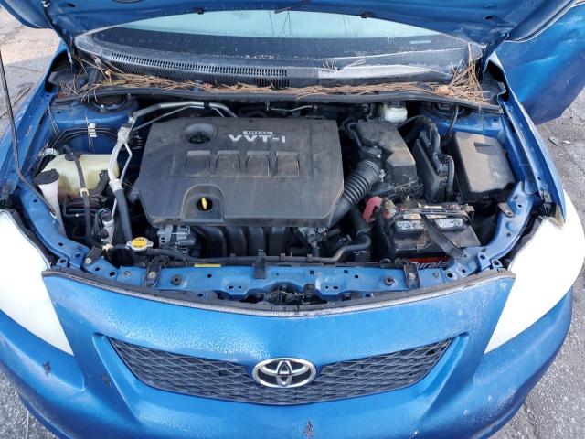 2T1BU4EE9AC526966 - 2010 TOYOTA COROLLA BASE BLUE photo 11