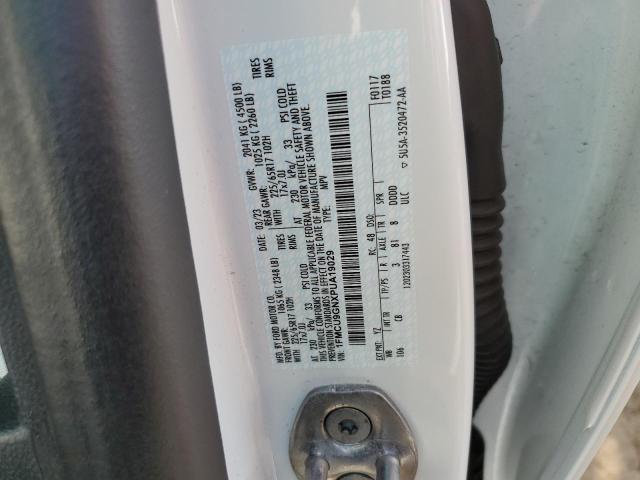 1FMCU9GNXPUA19029 - 2023 FORD ESCAPE ACTIVE 白色 照片 13