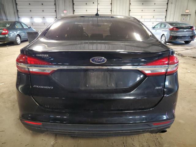 3FA6P0H72HR205375 - 2017 FORD FUSION SE BLACK photo 6