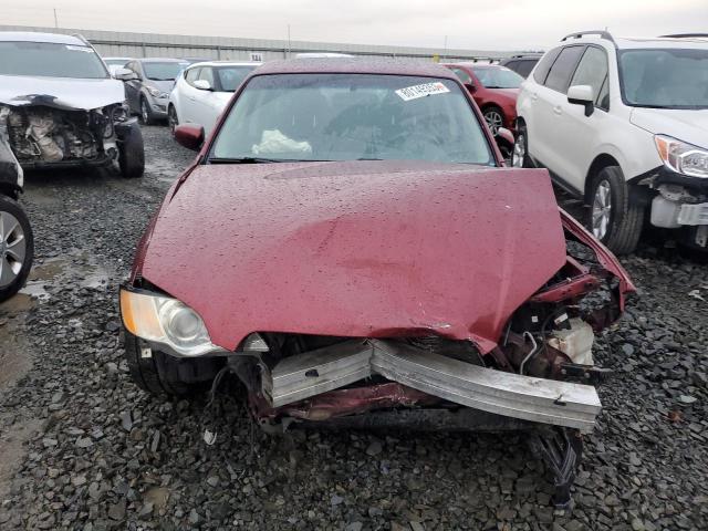 4S3BL626097224877 - 2009 SUBARU LEGACY 2.5I LIMITED RED photo 5