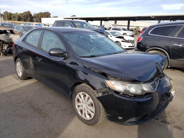 KNAFU4A22D5714059 - 2013 KIA FORTE EX BLACK photo 4