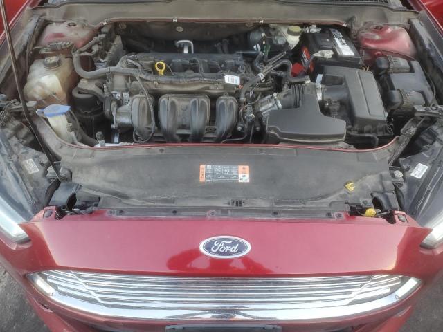 3FA6P0H75GR122960 - 2016 FORD FUSION SE RED photo 11