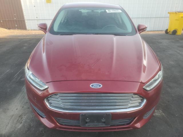 3FA6P0H75GR122960 - 2016 FORD FUSION SE RED photo 5