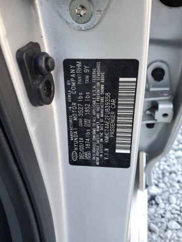 KMHCT4AE2FU839358 - 2015 HYUNDAI ACCENT GLS SILVER photo 12