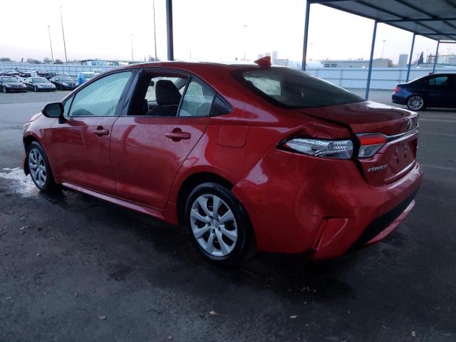 5YFEPMAE9MP206139 - 2021 TOYOTA COROLLA LE RED photo 2