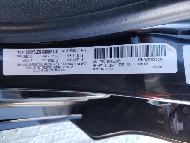 1C3CCCCB2FN583979 - 2015 CHRYSLER 200 C BLACK photo 12