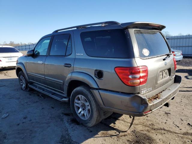 5TDBT48A64S213560 - 2004 TOYOTA SEQUOIA LIMITED GRAY photo 2