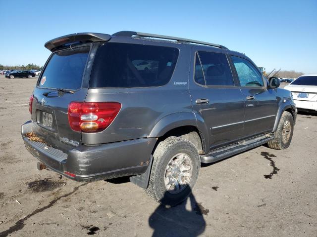 5TDBT48A64S213560 - 2004 TOYOTA SEQUOIA LIMITED GRAY photo 3