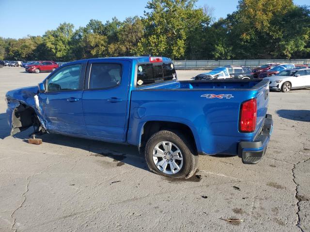 1GCGTCEN2N1233049 - 2022 CHEVROLET COLORADO LT BLUE photo 2