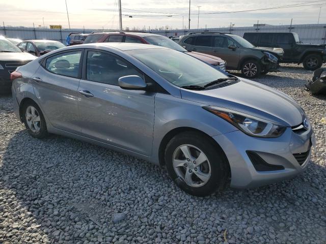 5NPDH4AE3FH619036 - 2015 HYUNDAI ELANTRA SE SILVER photo 4