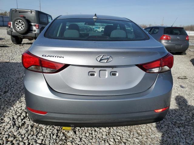 5NPDH4AE3FH619036 - 2015 HYUNDAI ELANTRA SE SILVER photo 6