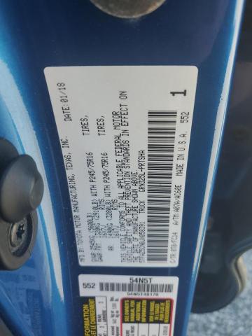 5TFAZ5CN0JX058391 - 2018 TOYOTA TACOMA DOUBLE CAB BLUE photo 12