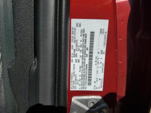 1FMCU9J97GUC55844 - 2016 FORD ESCAPE TITANIUM RED photo 13