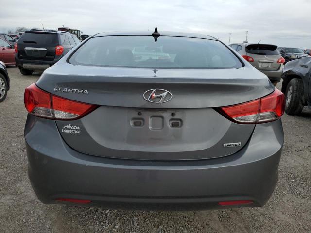 5NPDH4AE8DH221799 - 2013 HYUNDAI ELANTRA GLS GRAY photo 6