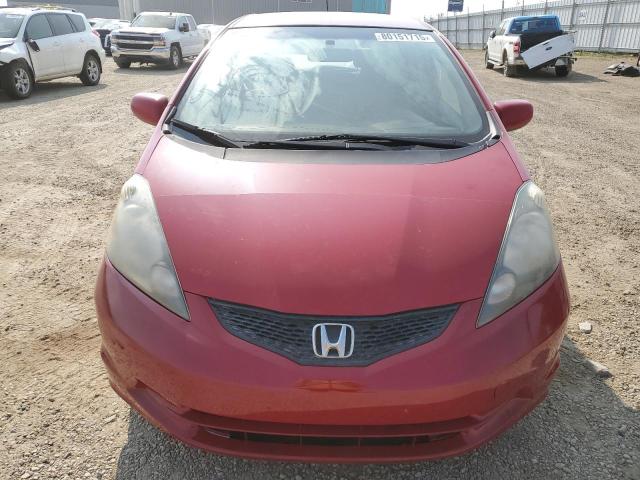 JHMGE87539S807547 - 2009 HONDA FIT LX RED photo 5