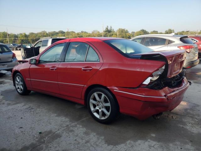 WDBRF92H07F924540 - 2007 MERCEDES-BENZ C 280 4MATIC RED photo 2