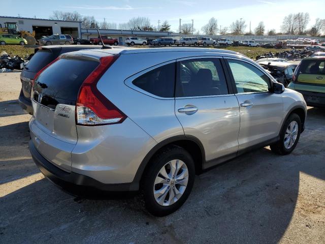 2HKRM4H74EH683366 - 2014 HONDA CR-V EXL SILVER photo 3