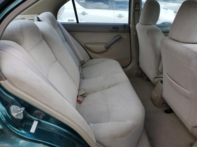 2HGES26791H609280 - 2001 HONDA CIVIC EX GREEN photo 10