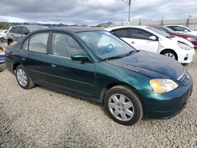 2HGES26791H609280 - 2001 HONDA CIVIC EX GREEN photo 4