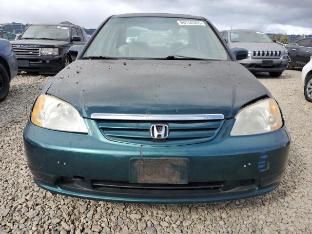 2HGES26791H609280 - 2001 HONDA CIVIC EX GREEN photo 5
