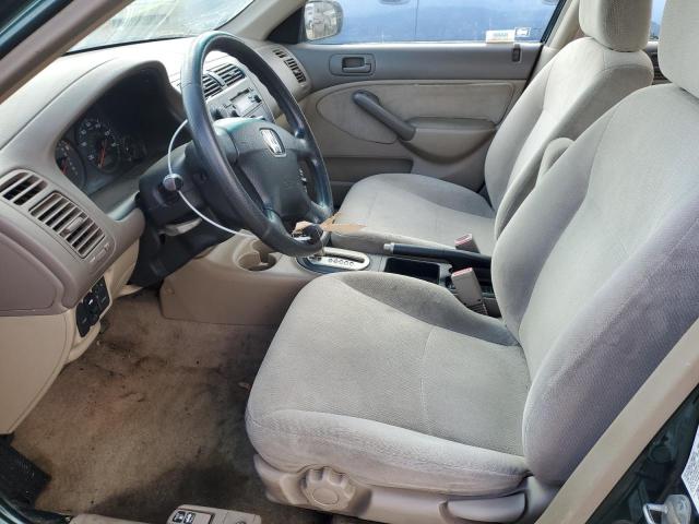 2HGES26791H609280 - 2001 HONDA CIVIC EX GREEN photo 7