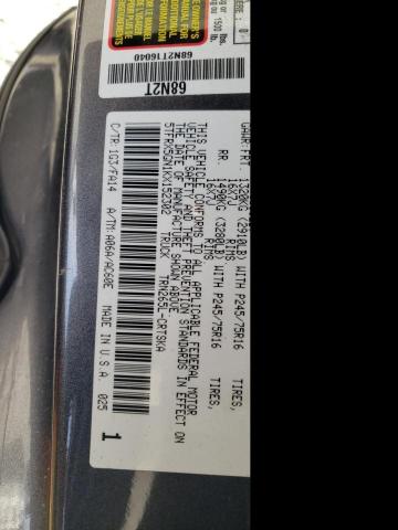 5TFRX5GN1KX152302 - 2019 TOYOTA TACOMA ACCESS CAB ნაცრისფერი ფოტო 12