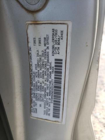 5TESM92N23Z214177 - 2003 TOYOTA TACOMA XTRACAB PRERUNNER ვერცხლისფერი ფოტო 12