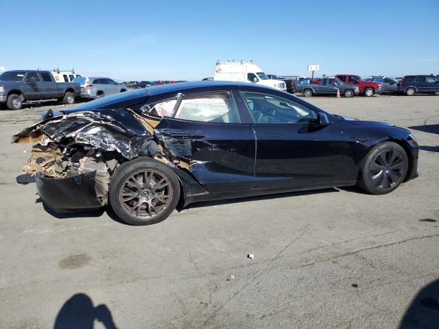 5YJSA1E53NF483038 - 2022 TESLA MODEL S BLACK photo 3